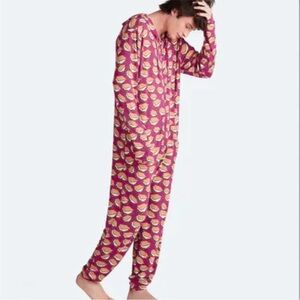 MeUndies S’mores Fuscia Unisex Onesie Size S/M